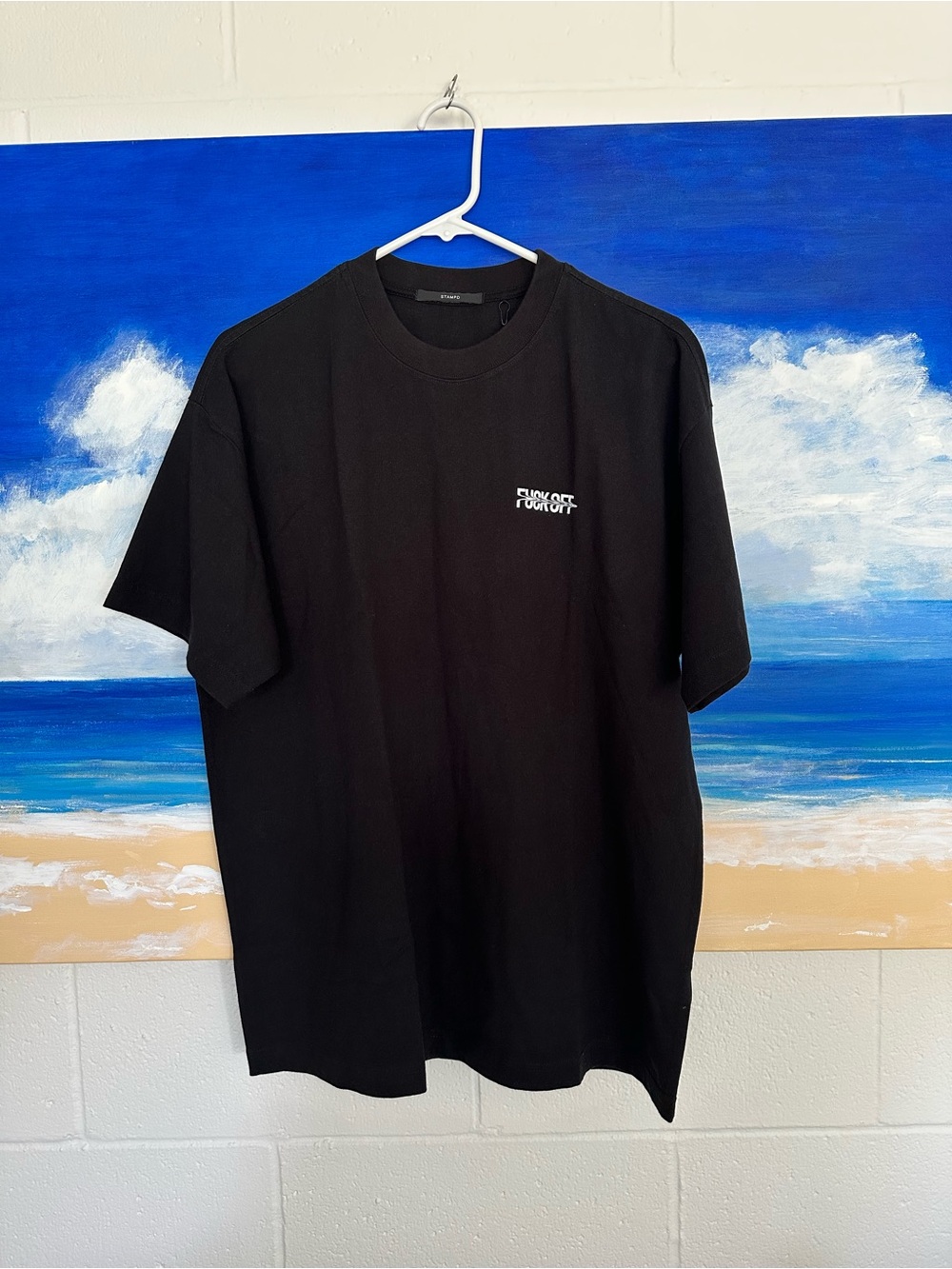 Black Graphic Crewneck T-Shirt - Unbranded